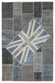 Rug N Carpet - Handmade Oriental 6' 7'' x 10' 1'' Flag Patchwork Rug