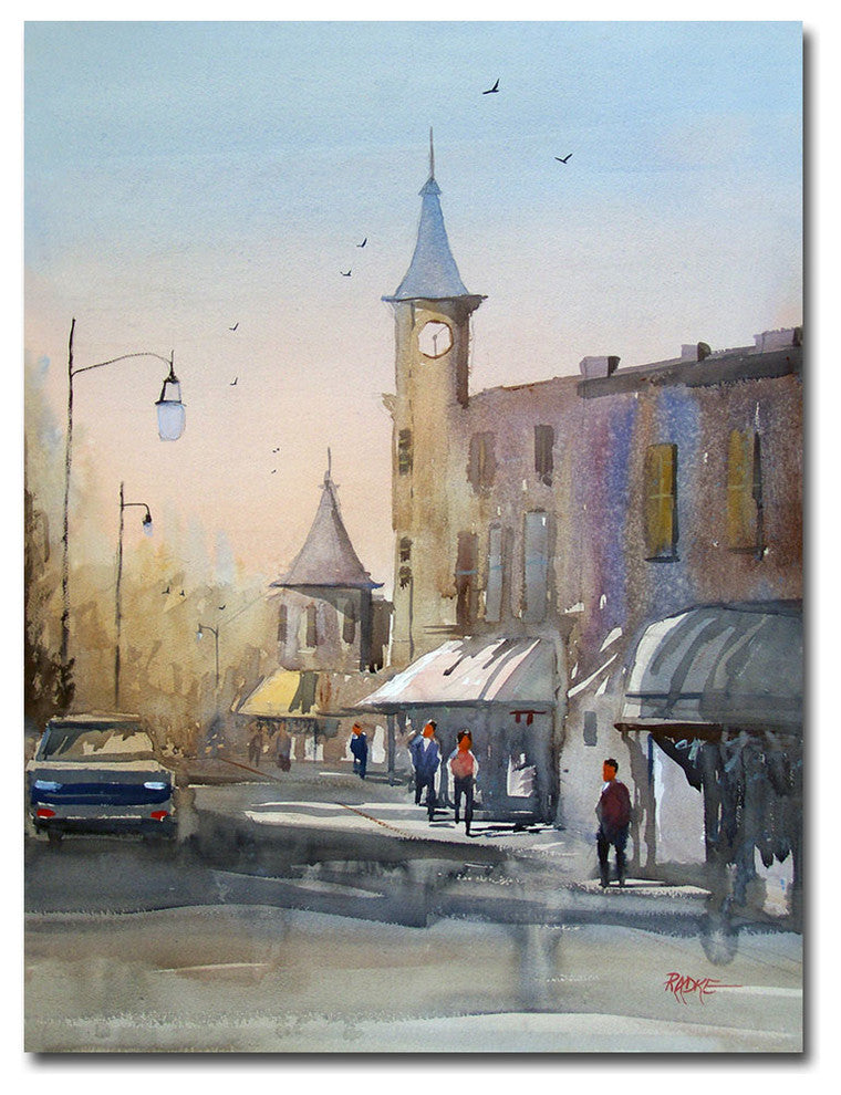 ''Berlin Clock Tower'' Canvas Art by Ryan Radke