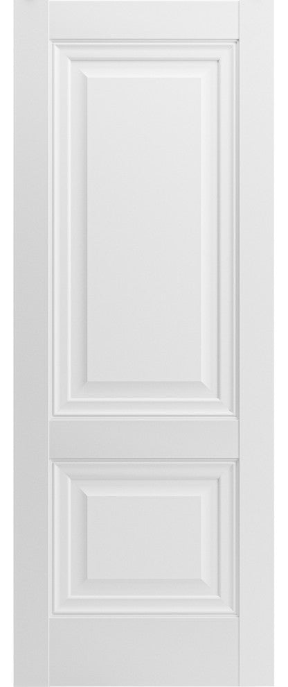 Slab Barn Door 42 x 84, Lucia 8831 White Silk, Sliding