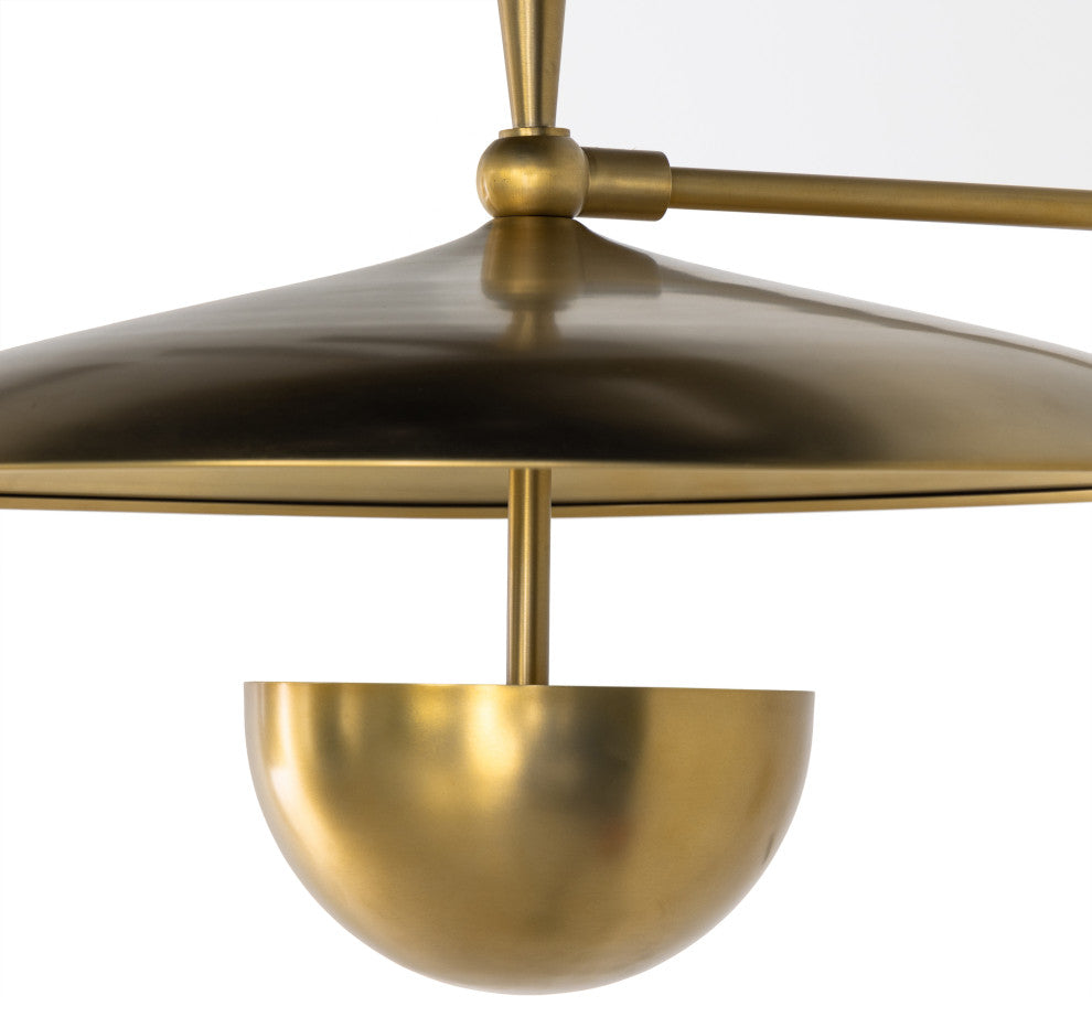 Bennington Sconce-Antique Brass Iron