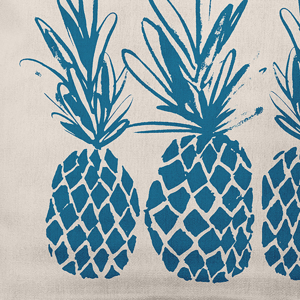 20" x 20" Pineapples Decorative Throw Pillow, Autumn Blue