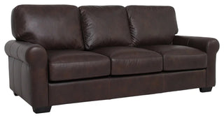 Florentine Top Grain Leather Sofa - Brown