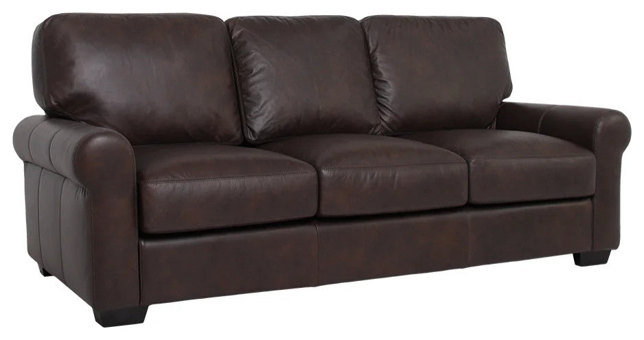 Florentine Top Grain Leather Sofa - Brown