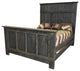 Barnwood Style Timber Peg North River Panel Bed, Weathered Slate, Full