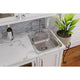 D117191 Dayton Stainless Steel 17" x 19" Drop-in Bar Sink, 1 Hole
