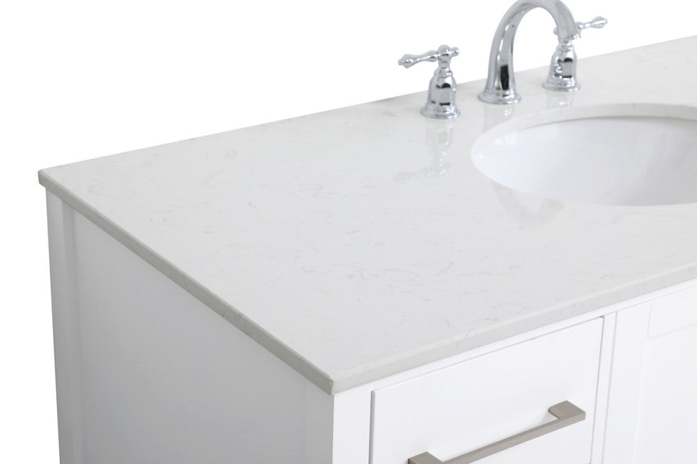 Isabel White 48" Single Sink Bathroom Vanity