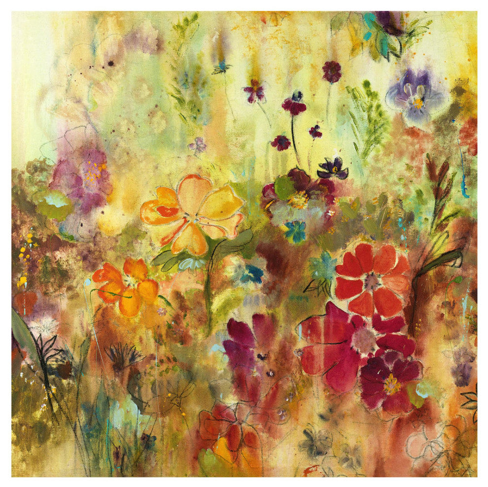 "Pretty Day" Digital Paper Print by Joan Elan Davis, 32"x32"
