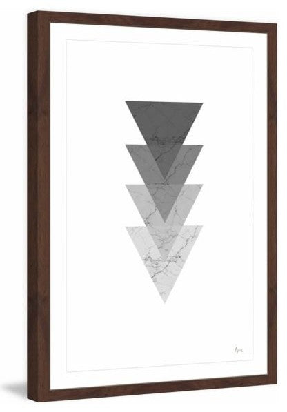 "Elemental Descension" Framed Painting Print, 12"x18"