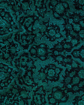 Fine Vibrance, One-of-a-Kind Hand-Knotted Area Rug Green, 6'1"x6'1"