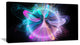Blue Fractal Vortices of Energy, Floral Canvas Art Print, 40x20
