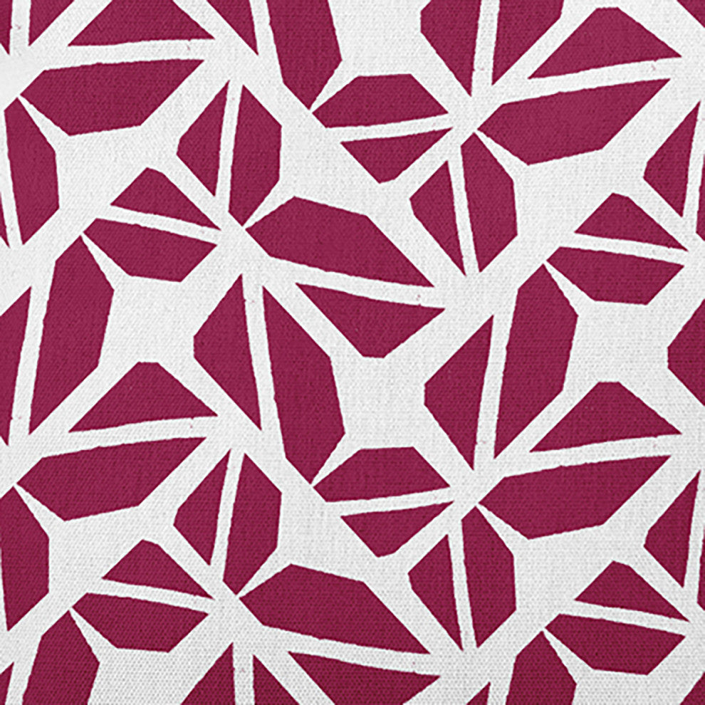 Kaleidoscope Graffiti Accent Pillow, Plum, 18"x18"