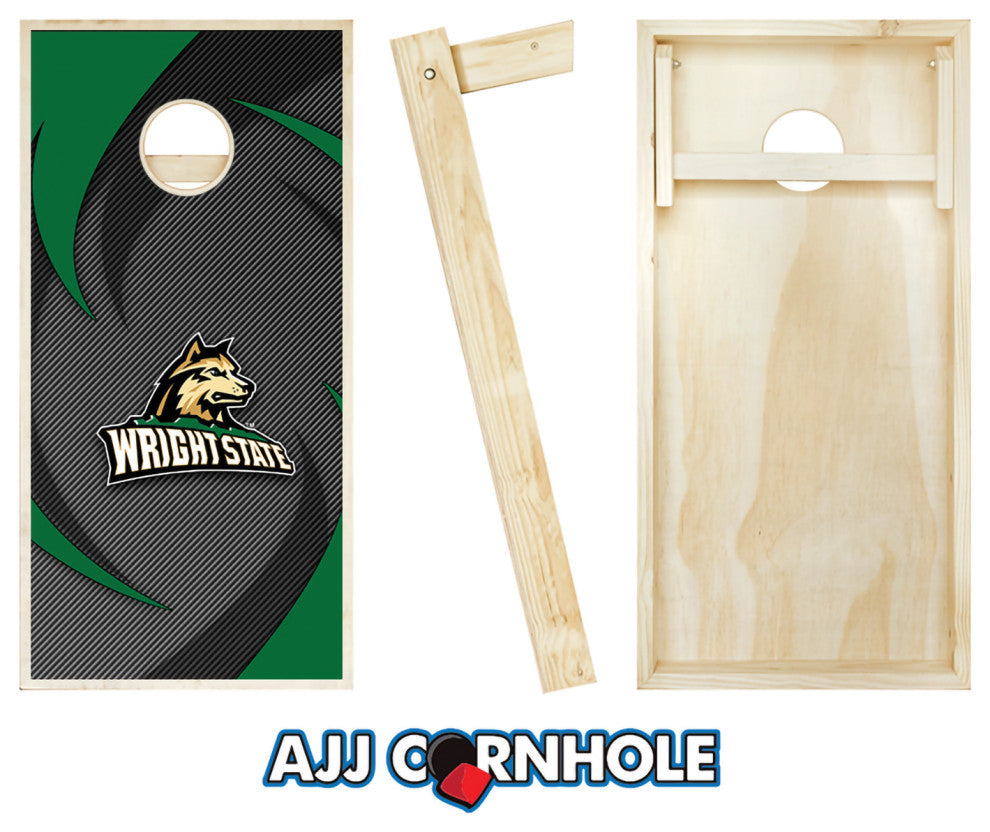 Wright State Swoosh Cornhole Set