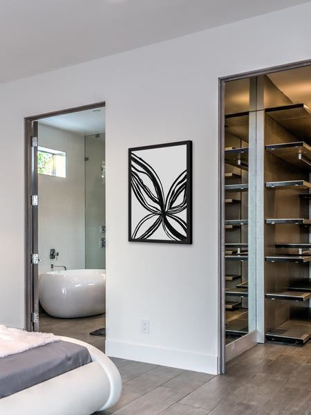 "Butterfly Petals" Framed Painting Print, 24"x36"