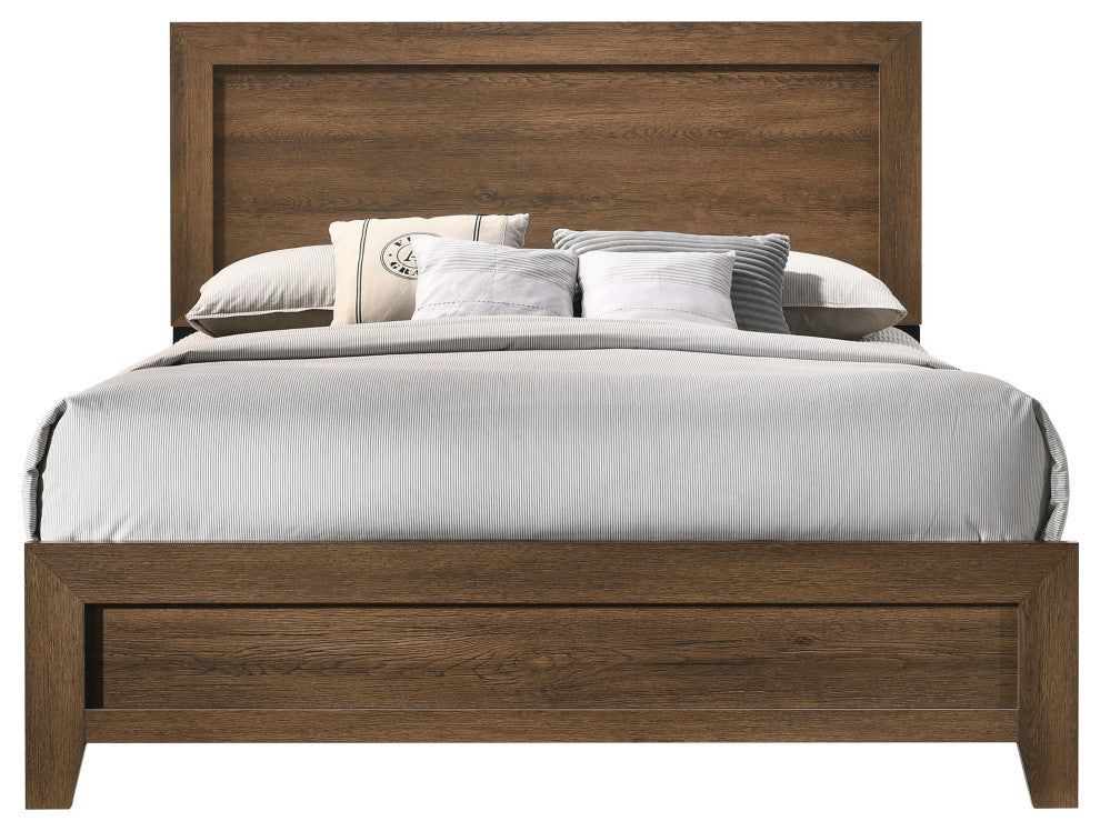 Miquell Bed, Oak, Queen