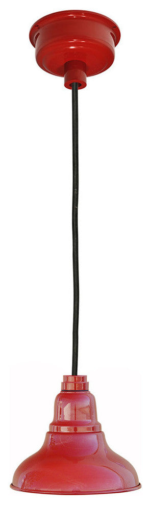 Dahlia LED Pendant Light, Cherry Red, 8"