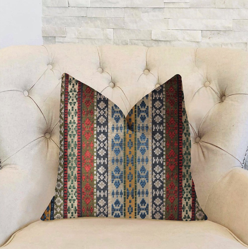 Arrowhead Canal Multicolor Luxury Throw Pillow, 20"x36" King