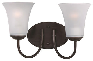 Maxim 10052 Logan 14"W Bath Light - Oil Rubbed Bronze / Frosted Glass