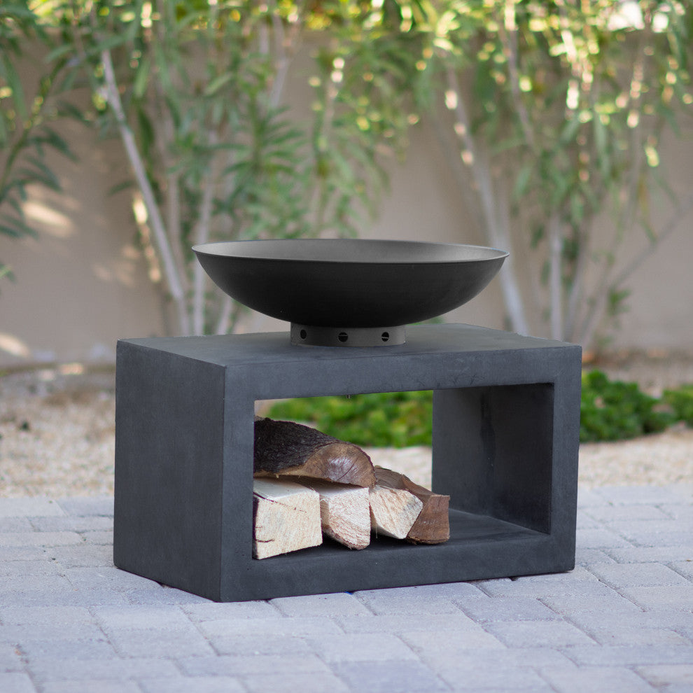 Astella Midas Fire Console, Gray Granite