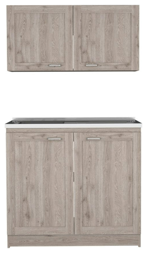Cabinet Set Zeus, Kitchen, Light Gray