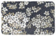 White Blossoms on Navy 21x34 Bath Mat
