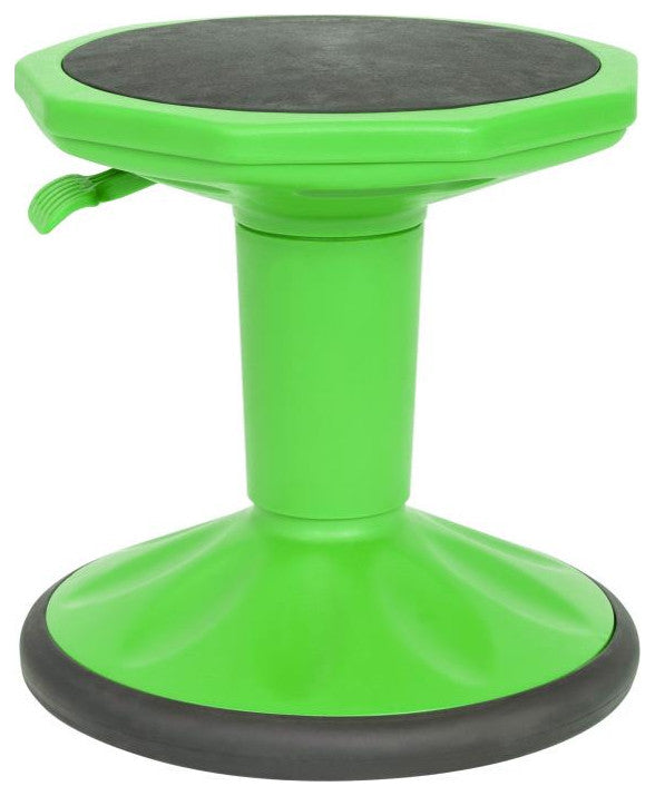 Carter Adjustable Height Kids Flexible Stool 14" 18" Seat Height, Green