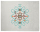 Southwest Medallion Spring Chenille Rug, Light Blue, 8'x10'