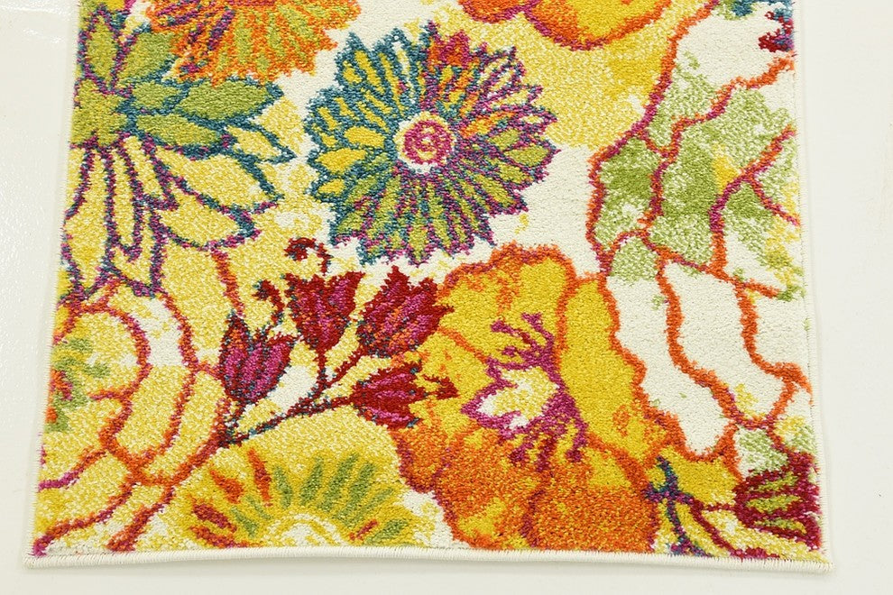 Unique Loom Ivory Lyon Kennedy 2' 0 x 6' 0 Runner Rug