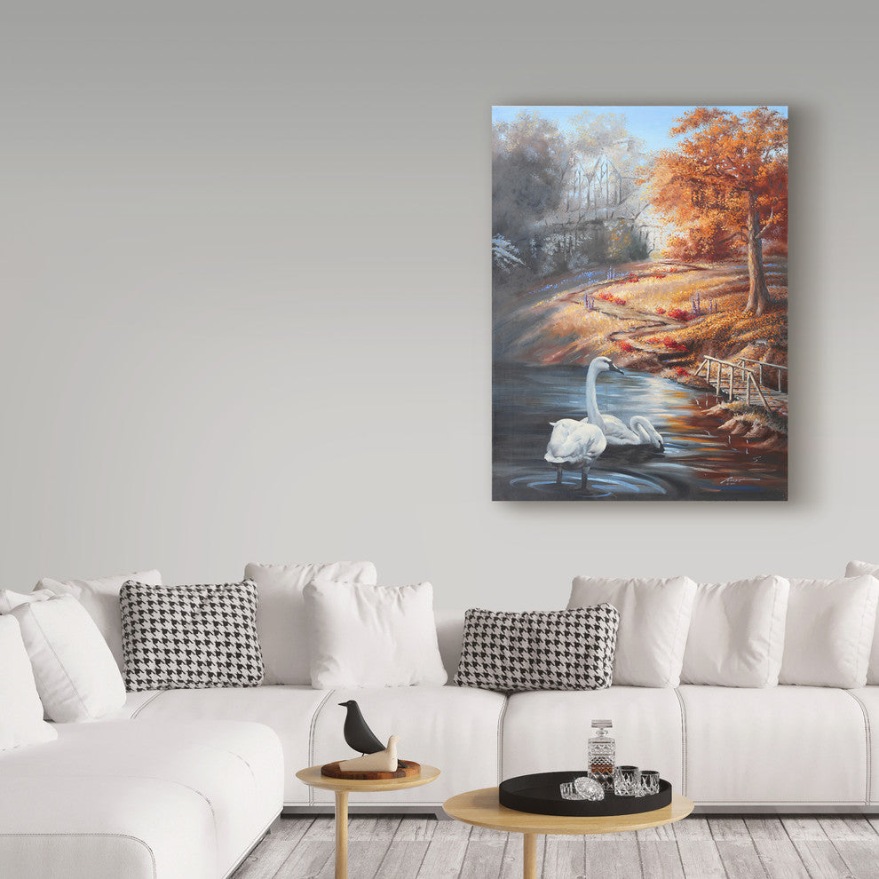 "Swans" by D. Rusty Rust, Canvas Art