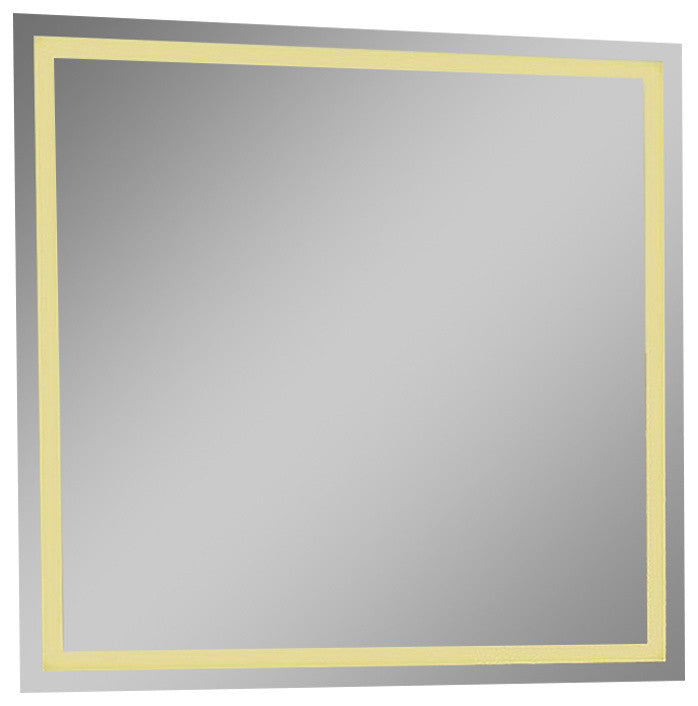 IB MIRROR Dimmable Lighted Bathroom Mirror Harmony 40"x40" 3000 K