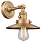 Railroad 1-Light Sconce, Brushed Brass, Shade: Brushed Brass