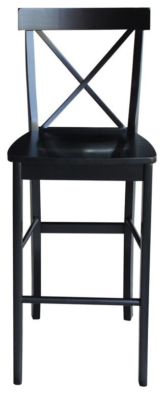 International Concepts X-back 30" Stool in Black