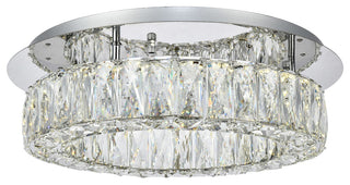 Monroe LED Light Chrome Flush Mount