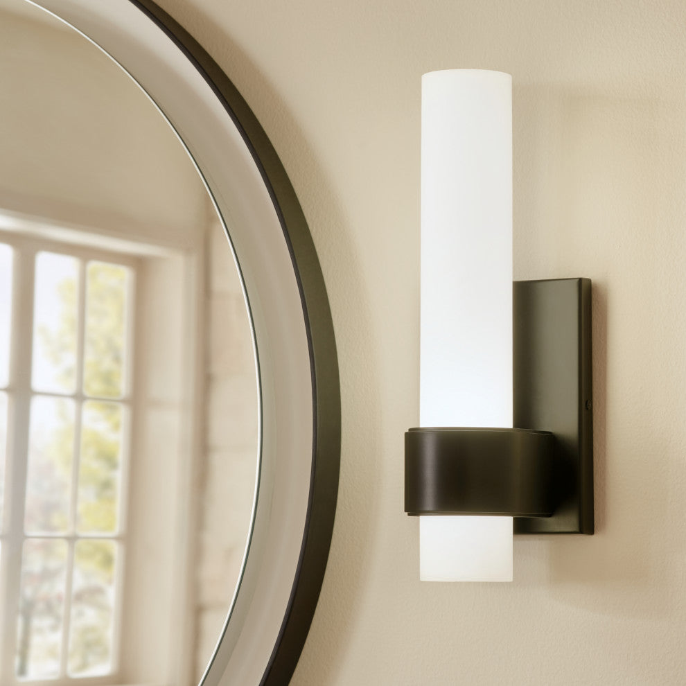 Izza 13.25" 1 Light LED Wall Sconce, Matte Black