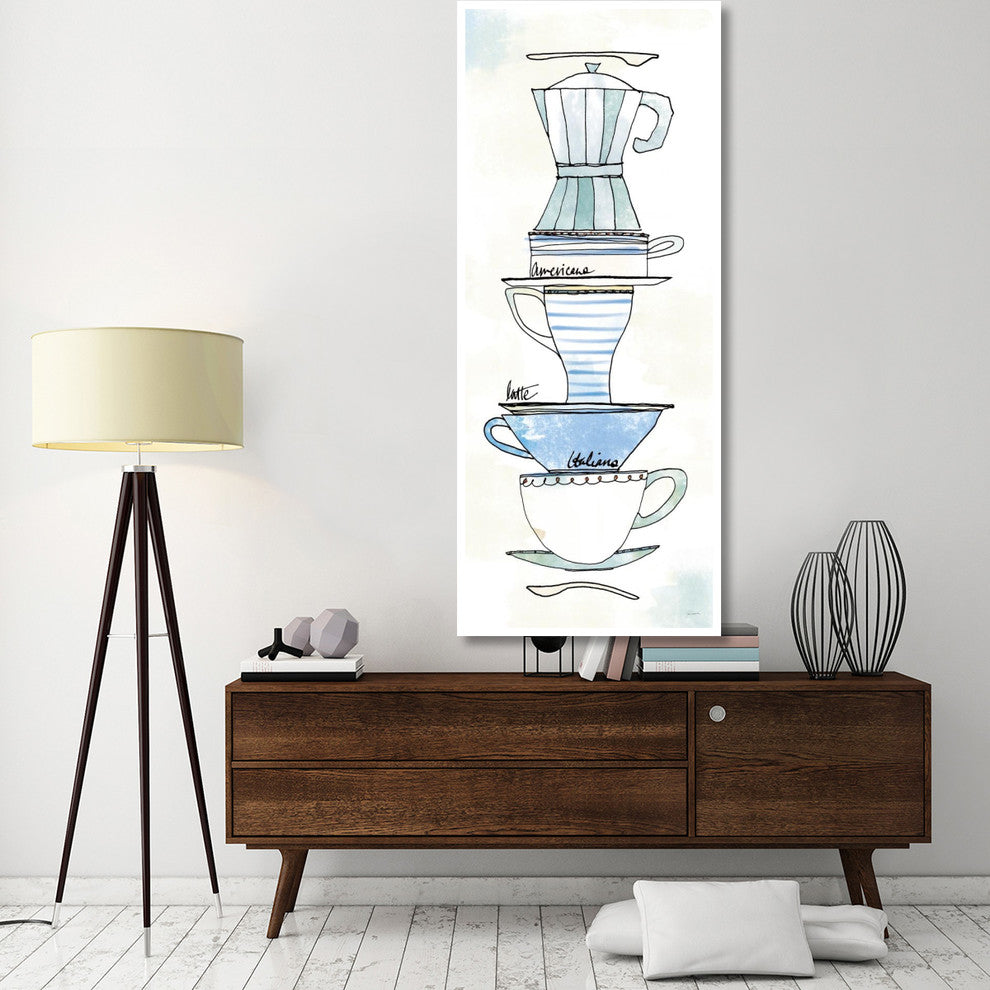 "Good Brew X" Digital Paper Print by Sue Schlabach, 32"x77"