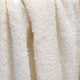 Fluffy Knitted Throw, Antique White, 50"x60"