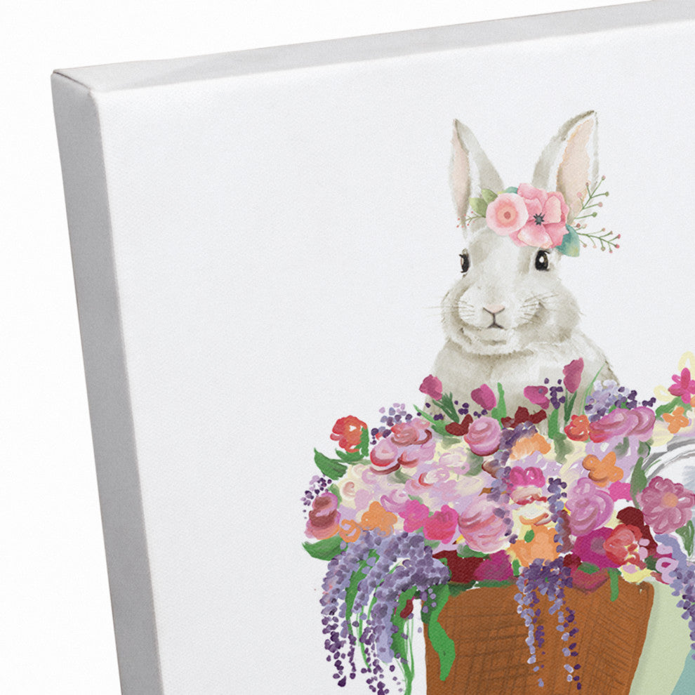 Easter's On Its Way Scooter 11x14 Canvas Wall Art