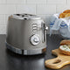West Bend Toaster 2 Slice Retro-Styled Stainless Steel with 4 Functions and 6 S