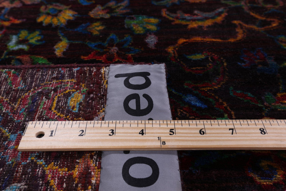 8' 0" X 9' 11" Persian Silk Handmade Rug Q5955