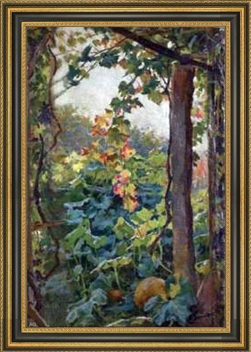 Enrique Simonet Lombardo Paisaje Framed Premium Canvas Print, 16"x24"