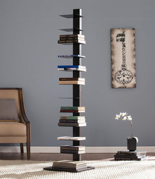 Shelly Spine Tower Shelf, Black