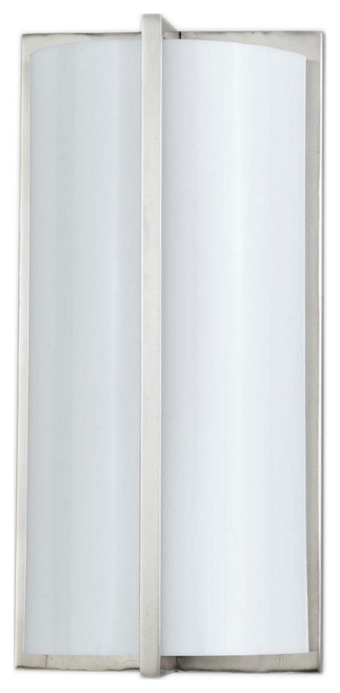 Benzara BM220707 Cylindrical Shape PLC Wall Lamp, 3D Design, S/4, Silver/White