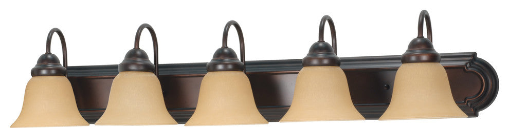 Nuvo Ballerina 5-Light Incandescent Vanity and Wall Light, Mahogany Bronze