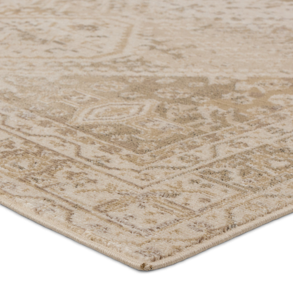 Vibe Rush Indoor/Outdoor Medallion Beige/Tan Area Rug 8'X10'