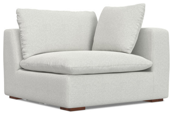Jasmine Right-Arm Sofa Module in Performance Fabric, Cloud Gray