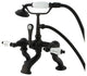 Kingston Brass 7" Deck Mount Tub Faucet With Hand Shower, Oil Rubbed Bronze
