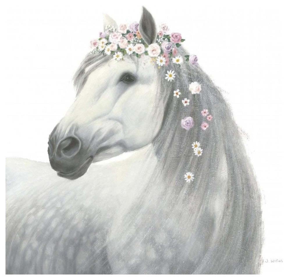 "Spirit Stallion II Square" Digital Paper Print by James Wiens, 32"x32"