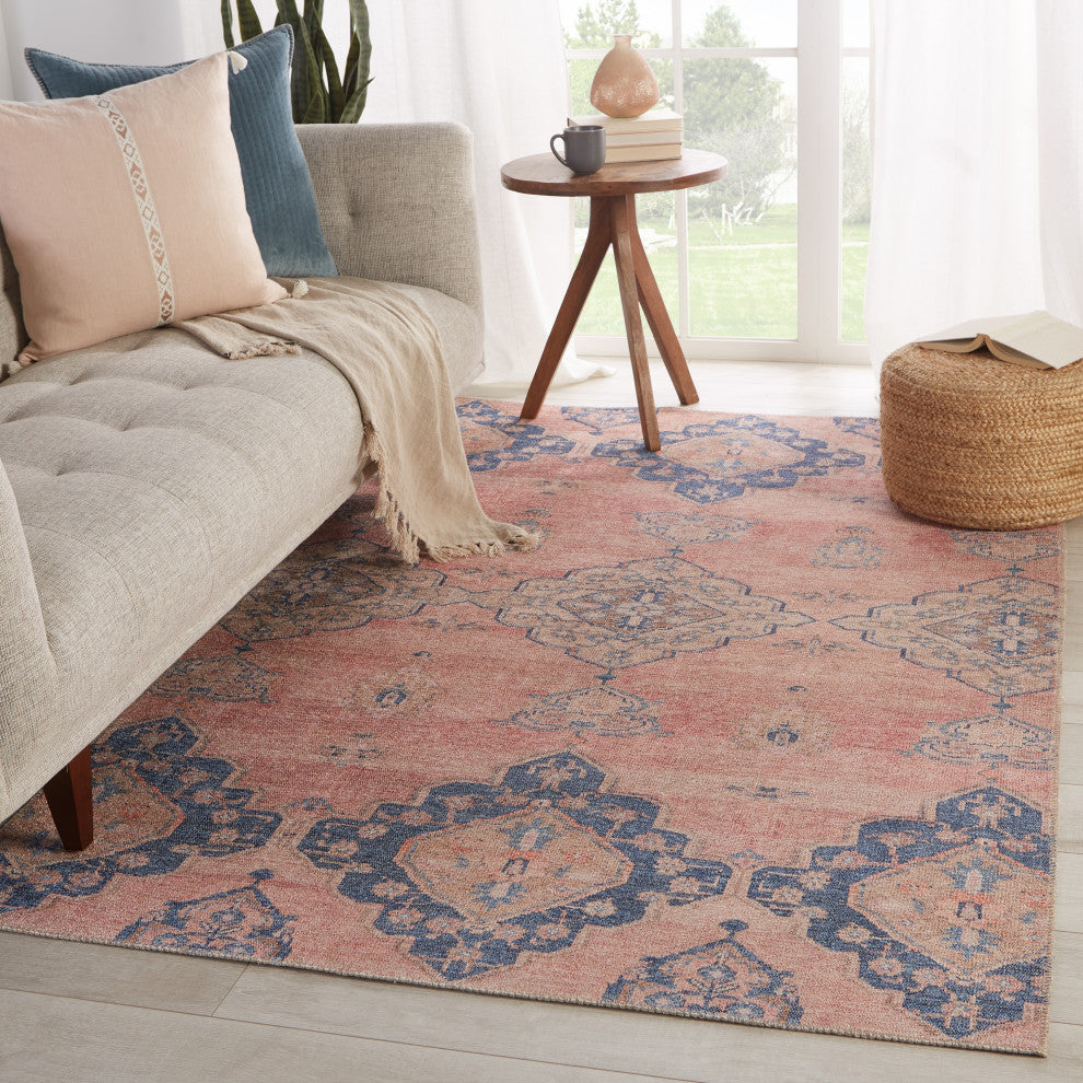 Vibe by Jaipur Living Adalee Medallion Pink/ Blue Area Rug, 6'X9'