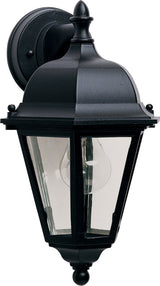 Maxim 1000 Westlake 15" 1 Light Wall Sconce - Black / Clear Glass