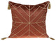 Parkland Collection Zella Burnt Orange Throw Pillow, Square