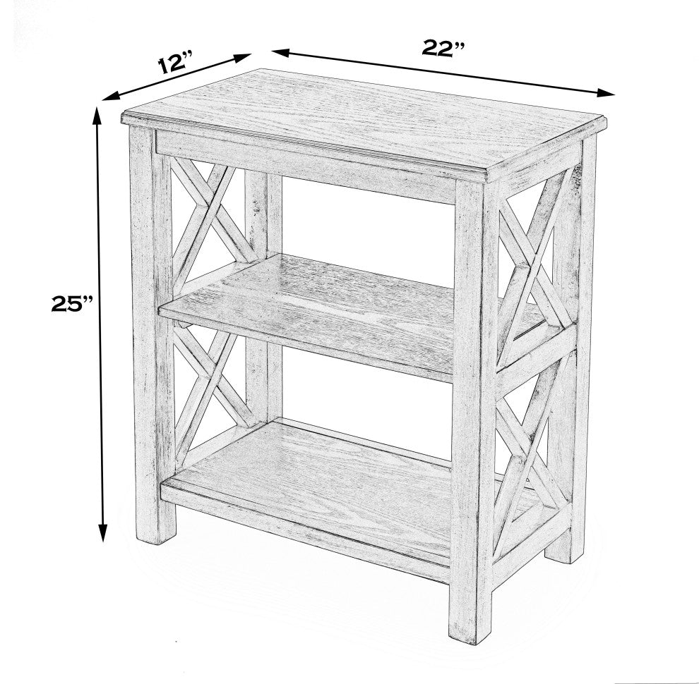 Dusty Trail Vance Bookcase, White